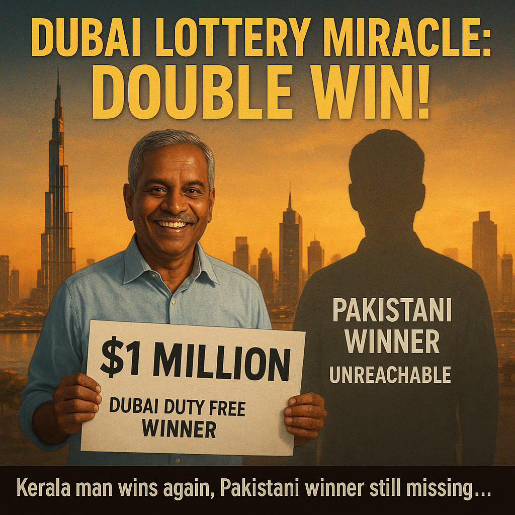 Dubai Lottery: Kerala Man Claims $1 Million Prize Again, Pakistani Winner Unreachable
